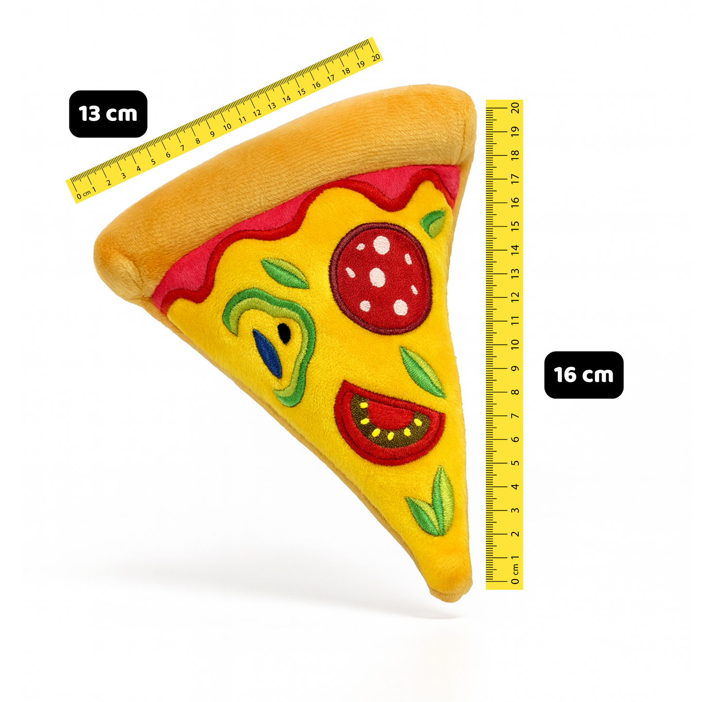 🍕 Pizza Perruna – Juguete de Peluche con Chirrido 🎉🐾