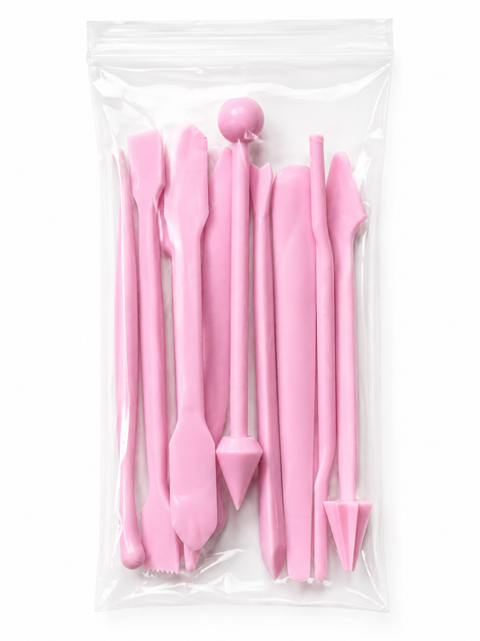 Set de 12 Herramientas para Modelar Fondant – Una Sola Pieza