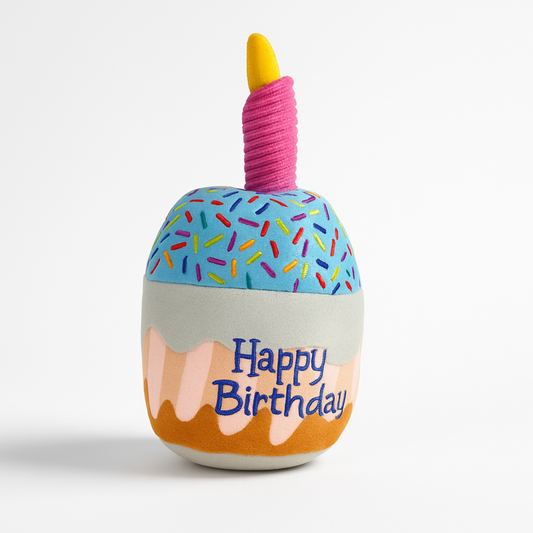 🧁 Birthday Cupcake – Juguete de Peluche para Cumpleaños 🎉🐾