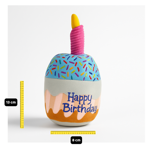 🧁 Birthday Cupcake – Juguete de Peluche para Cumpleaños 🎉🐾