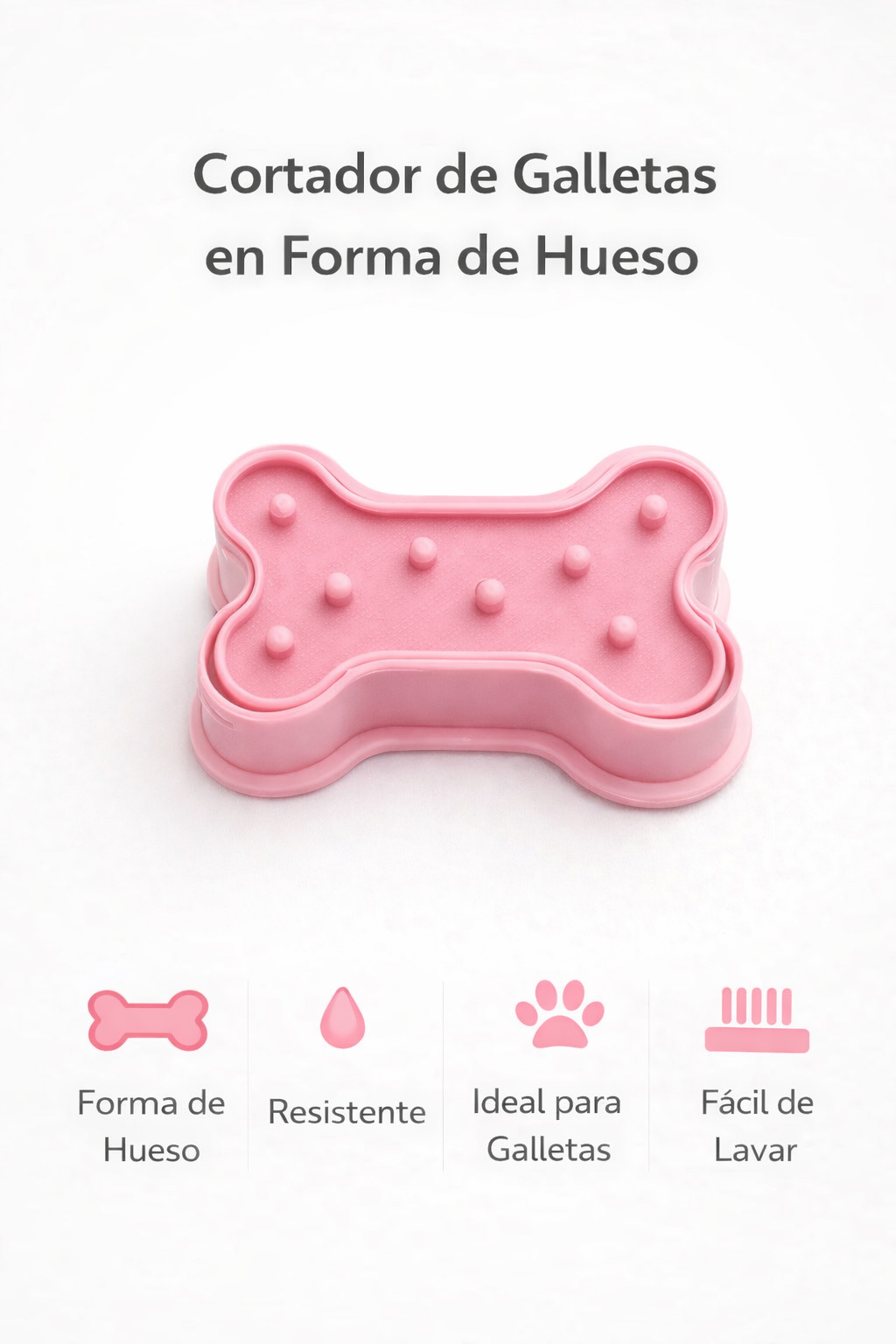 Cortador de Galletas en Forma de Hueso