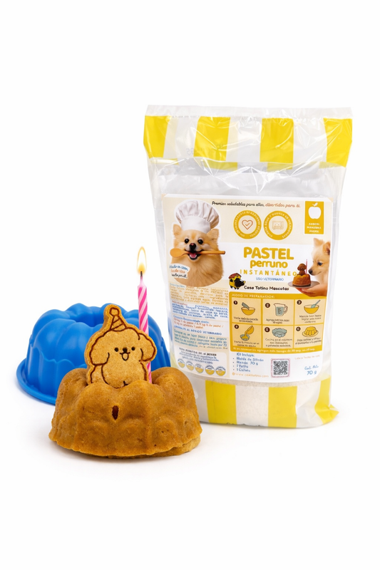 Pastel Perruno Instantáneo · Manzana & Avena