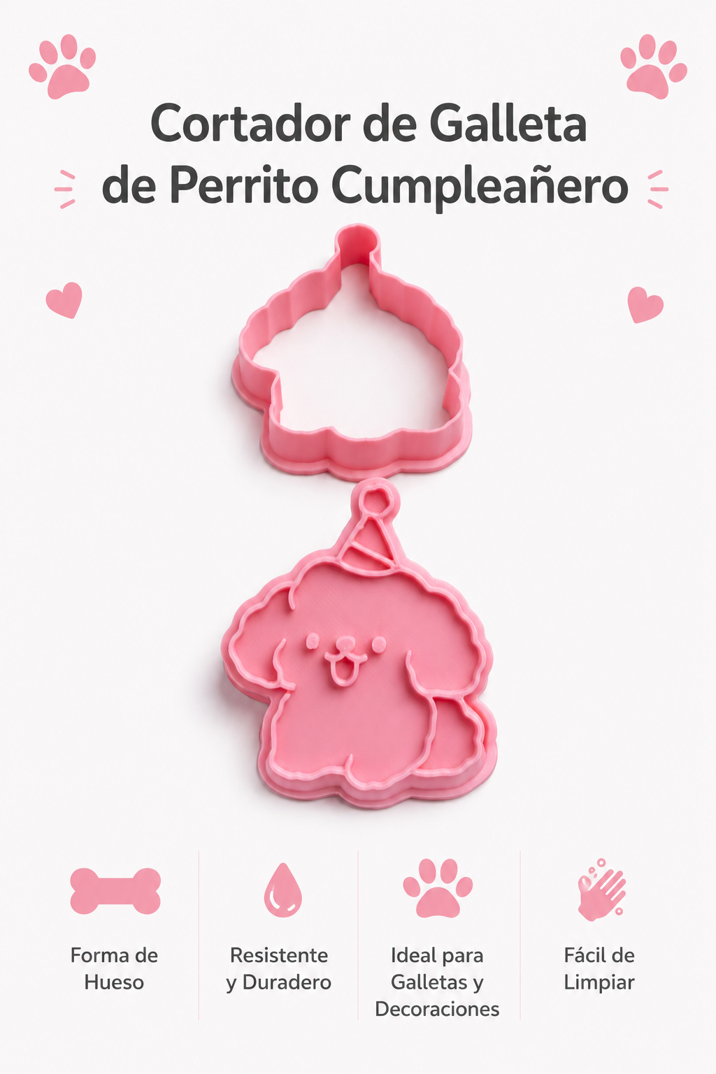 Cortador "Perrito Fiesta Individual"