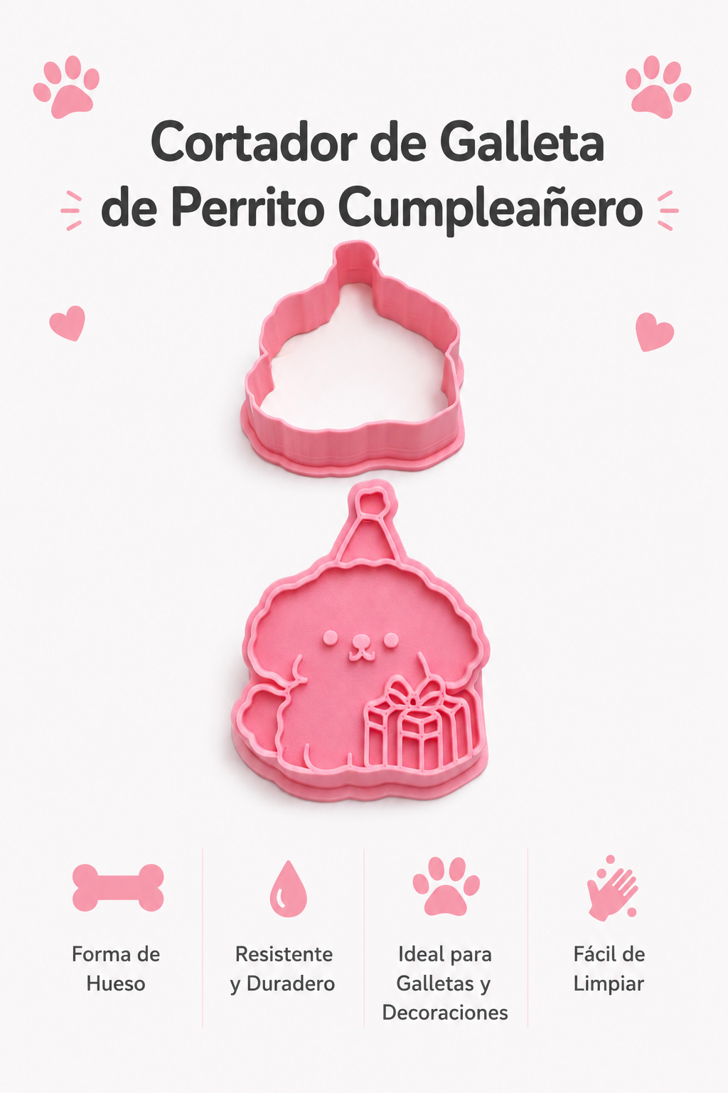 Cortador "Perrito Fiesta Regalo Individual"