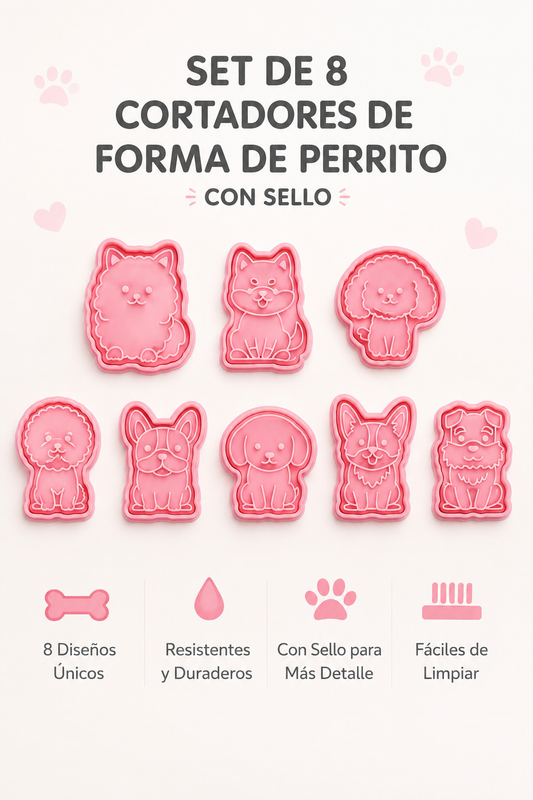 Kit 8 Cortadores de Galletas