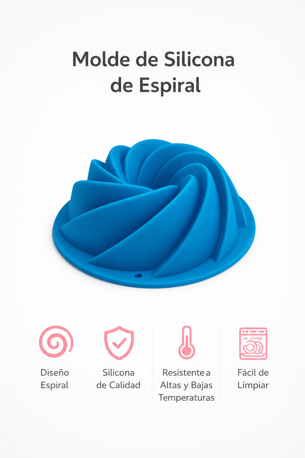 Molde Espiral de Silicona